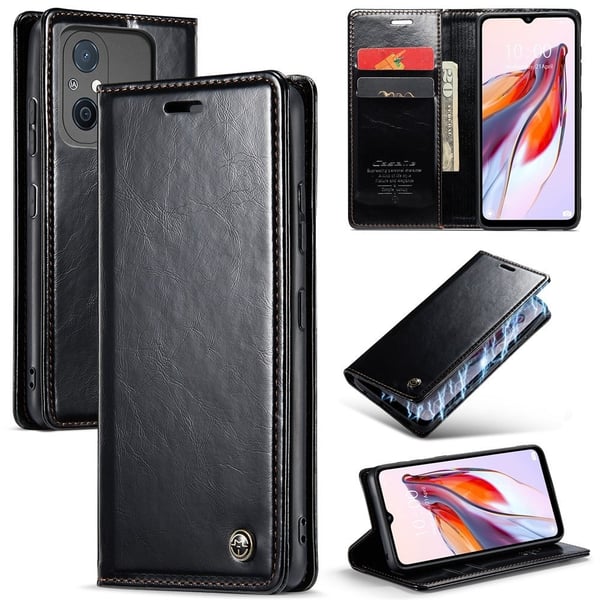 CaseMe vintage Xiaomi Redmi 12C / Xiaomi Redmi 11A fodral - Svart