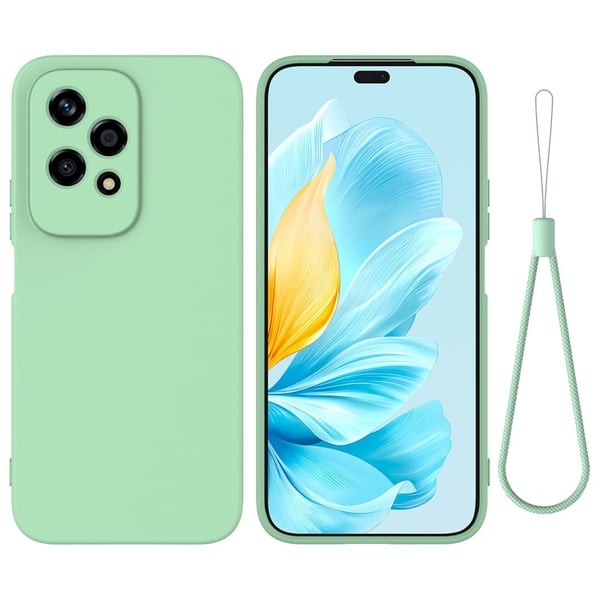 Matte Liquid Honor 200 Lite silikone cover - Grøn