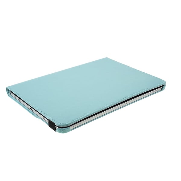 360 Rotating stand Litchi Skin Leather Tablet Case protector iPad Air 13 (2024) / Pro 12.9-inch (2022) / (2021) / (2020) / (2018) - Baby Blue