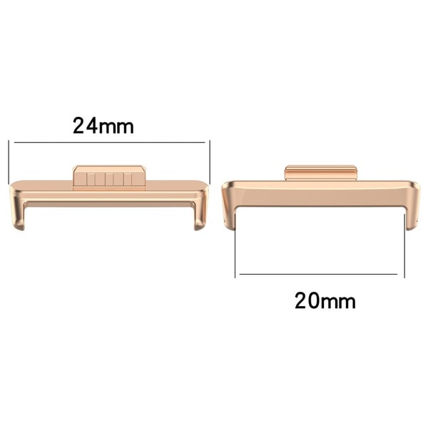 1 par Huawei Watch Fit 3 Watchstrap Connector 20mm Watchstrap Metal Adapter - Rose Gull