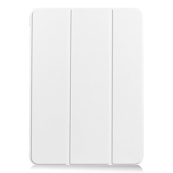 iPad Air 11 (2024) Case Vegan Leather Protective Tri-fold stand Smart Cover - White