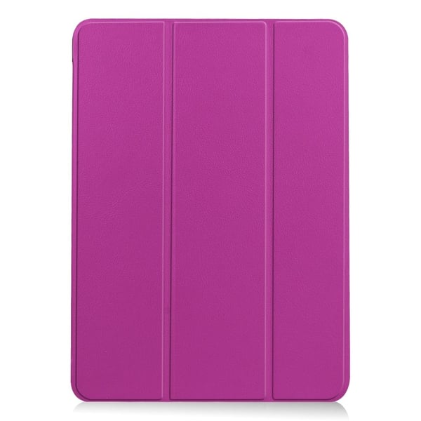 iPad Air 11 (2024) Case Vegan Leather Protective Tri-fold stand Smart Cover - Purple