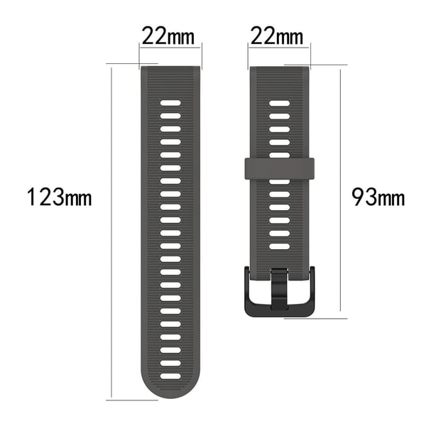 Garmin Forerunner 945 / 935 Erstatningsklokkeremstålspenne Teksturert silikonklokkerem - Lyserosa