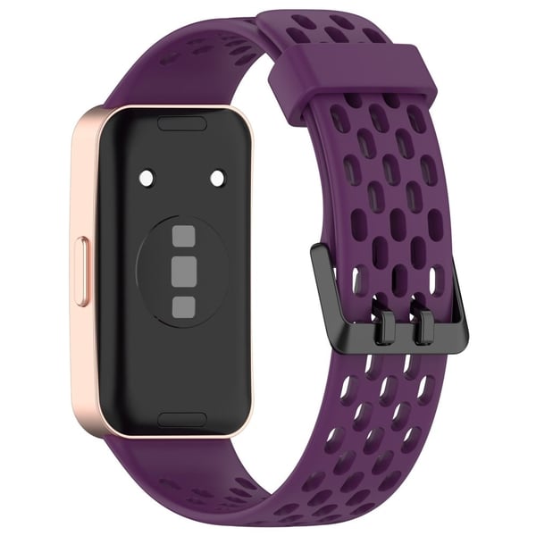 Huawei bändi 9 / 9 NFC / 8 / 8 NFC korvaava bändi Säädettävä silikoni Watchstrap - Tumma Violetti Huawei bändi 9 / 9 NFC / 8 / 8 NFC korvaava bändi Säädettävä silikoni Watchstrap - Tumma Violetti