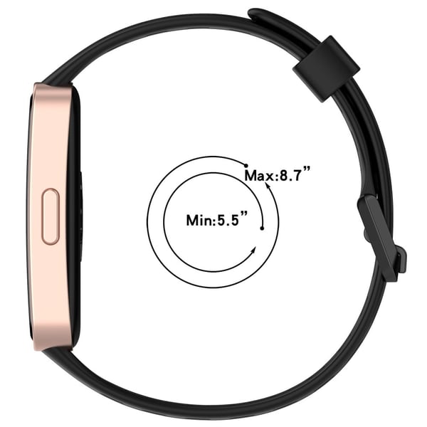 Huawei band 9 / 9 NFC / 8 / 8 NFC Erstatningsbånd Justerbart silikonklokkerem - Stålblå