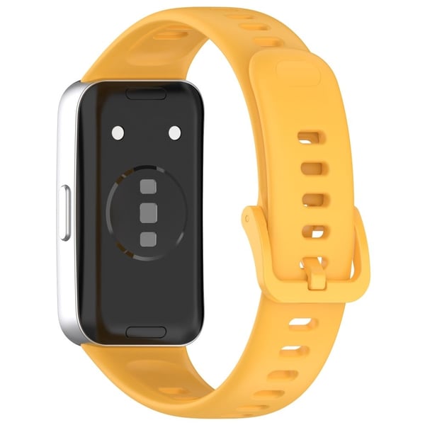 Huawei band 8 / 8 NFC / 9 / 9 NFC Glossy Silicone Watchstrap Replacement Watchband - Gul