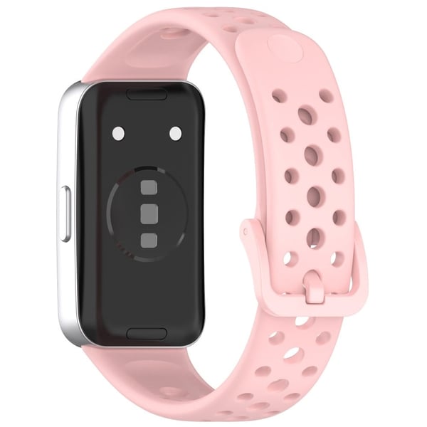 Huawei bändi 9 / 9 NFC / 8 / 8 NFC hengittävä reiät korvaava bändit silikoni Watchstrap - Pinkki