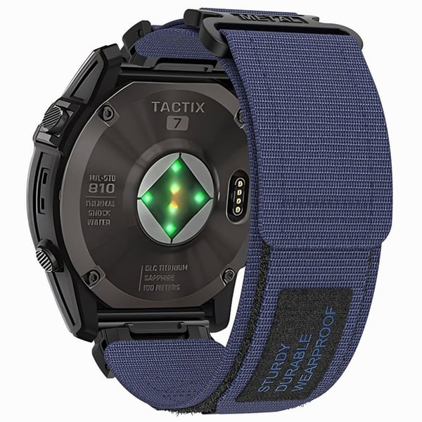 Garmin Fenix 7X / 7X Pro / Tactix 7 klokkerem 26 mm justerbar sportsklokkerem med hurtigutløser - Midnattsblå Garmin Fenix 7X / 7X Pro / Tactix 7 klokkerem 26 mm justerbar sportsklokkerem med hurtigutløser - Midnattsblå