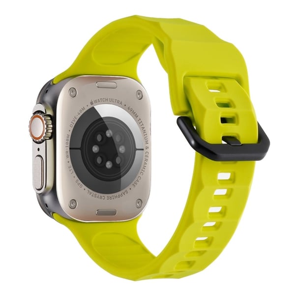 Apple Watch Ultra 2 Ultra 49mm / 9 8 7 45mm / 6 5 4 SE (2022) SE (2023) SE 44mm / 3 2 1 42mm Silikone urrem - Fluorescerende Grøn Apple Watch Ultra 2 Ultra 49mm / 9 8 7 45mm / 6 5 4 SE (2022) SE (2023) SE 44mm / 3 2 1 42mm Silikone urrem - Fluorescerende Grøn