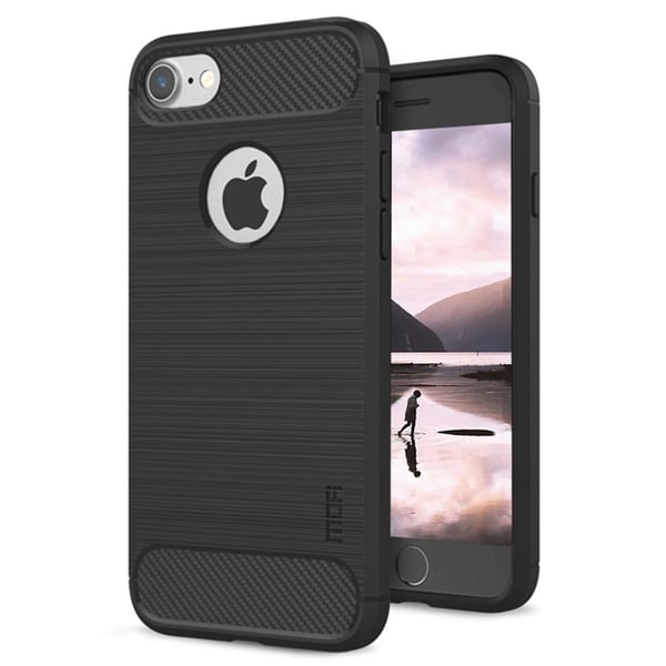 Carbon Flex iPhone SE 2020 / iPhone SE (2022) / iPhone 7 kotelot - Musta