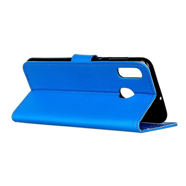 Klassisk Samsung Galaxy A40 flip etui - Blå