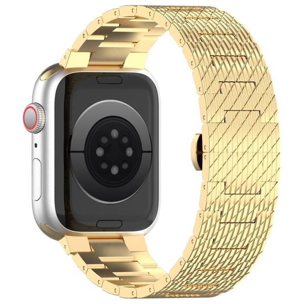 Apple Watch Series 9 8 7 41mm / 6 5 4 SE (2023) SE (2022) SE 40mm / 3 2 1 38mm hihnan tekstuuri ruostumattomasta teräksestä valmistettu ranneke - Kult