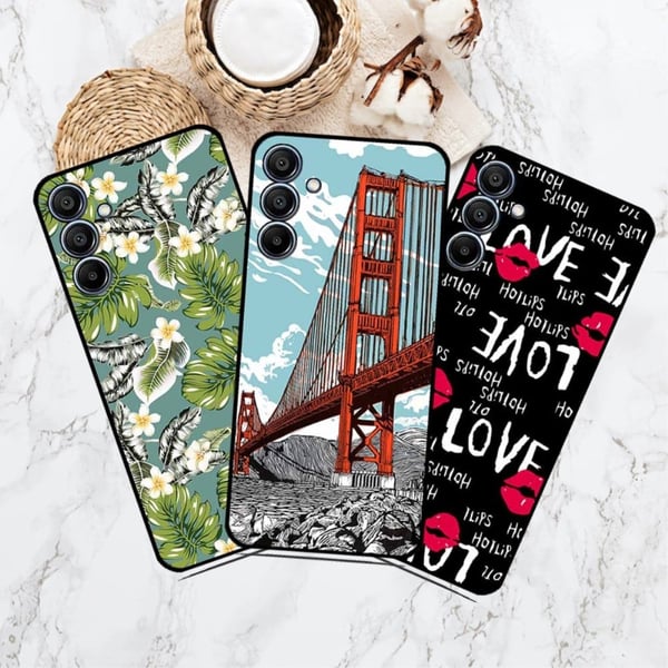 Imagine Samsung Galaxy M15 skal - Praktfull Fjäril