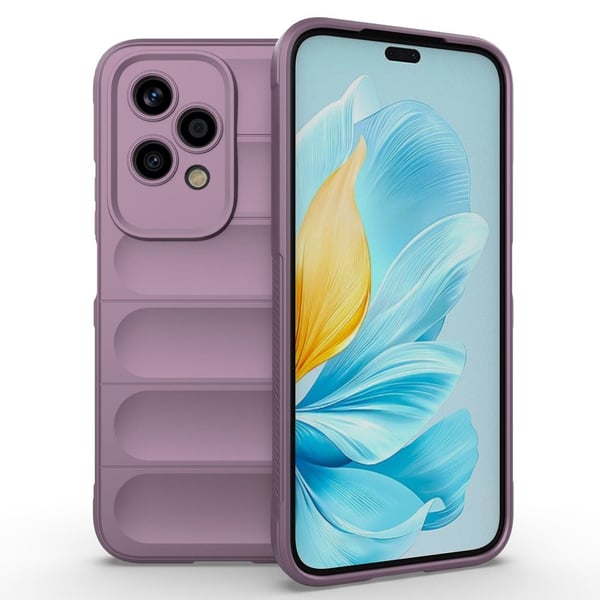 Pehmeä kahva muotoiltu kuori Honor 200 Lite - Vaaleanvioletti