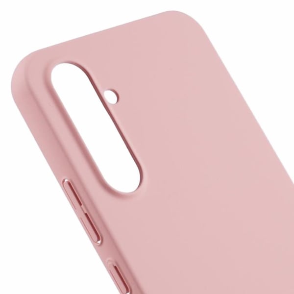Mikrofiberfôret deksel i mykt gummi for Samsung Galaxy A54 - Rosa