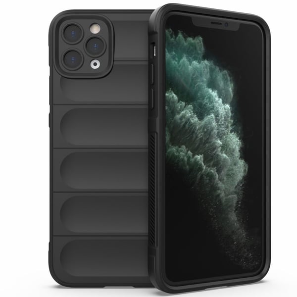 Deksel med mykt grep for iPhone 11 Pro Max - Svart