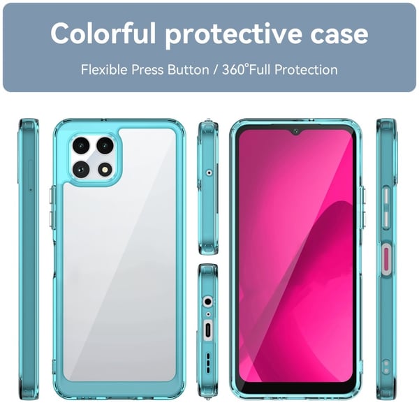 T-Mobile T Phone 2 5G smart akryl cover - Gennemsigtig Blå