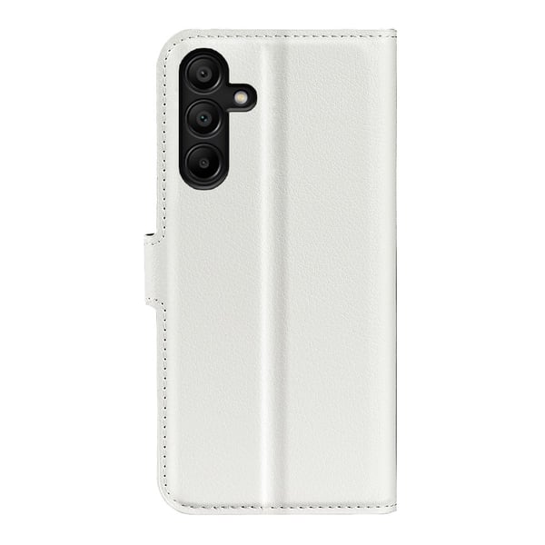 Klassisk Samsung Galaxy M15 flip etui - Hvid