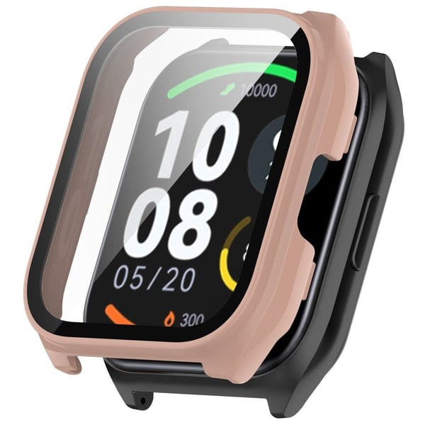 Haylou Smartwatch 2 Pro (LS02 Pro) støtsikkert beskyttelsesveske med skjermbeskytter i herdet glass - Rosa Haylou Smartwatch 2 Pro (LS02 Pro) støtsikkert beskyttelsesveske med skjermbeskytter i herdet glass - Rosa