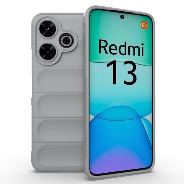 Pehmeä kahva muotoiltu kuori Xiaomi Redmi 13 / Xiaomi Redmi Note 13R - Vaalean Harmaa