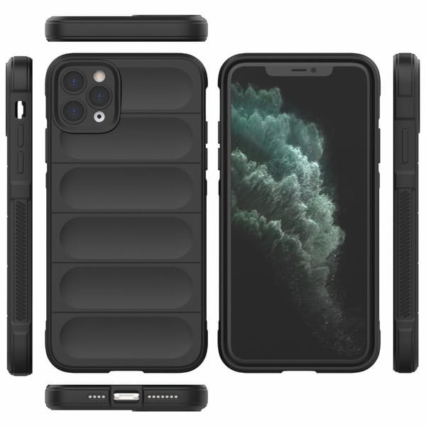 Pehmeä kahva muotoiltu kuori iPhone 11 Pro Max - Vaalean Harmaa