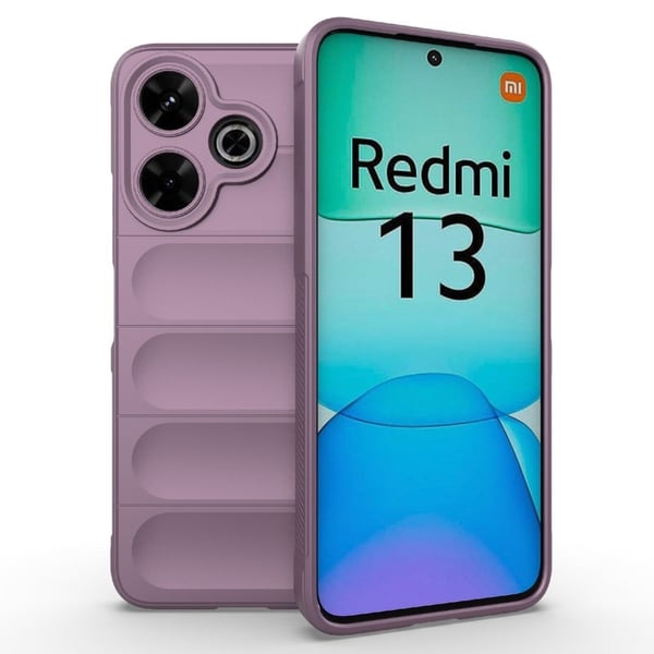 Deksel med mykt grep for Xiaomi Redmi 13 / Xiaomi Redmi Note 13R - Lyselilla