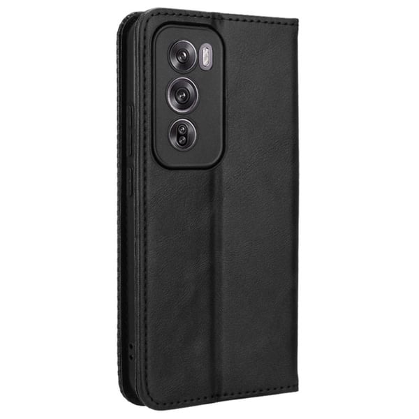 Bofink Vintage Oppo Reno12 lærveske - Svart
