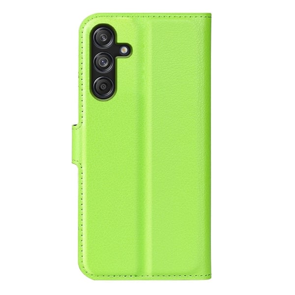 Klassisk Samsung Galaxy M55 / Samsung Galaxy C55 / Samsung Galaxy F55 flip etui - Grøn