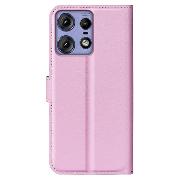 Classic Motorola Edge 50 Pro flip etui - Rosa
