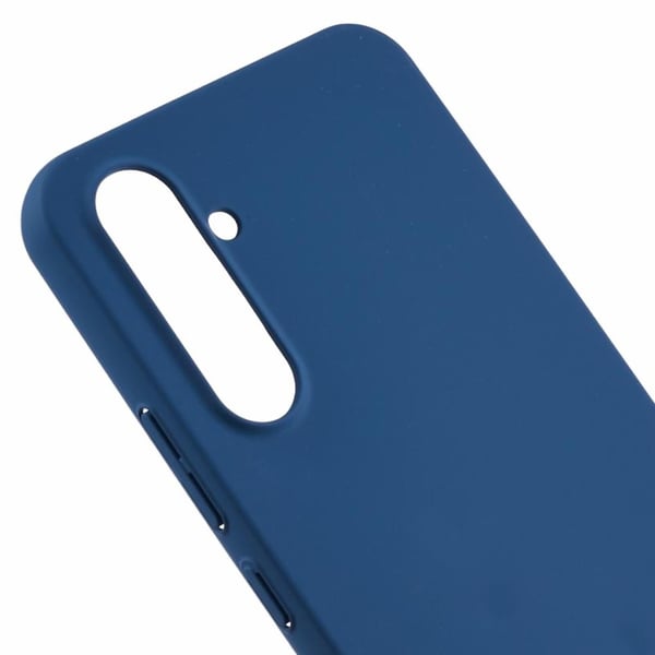 Mikrofiberfôret deksel i mykt gummi for Samsung Galaxy A54 - Blå