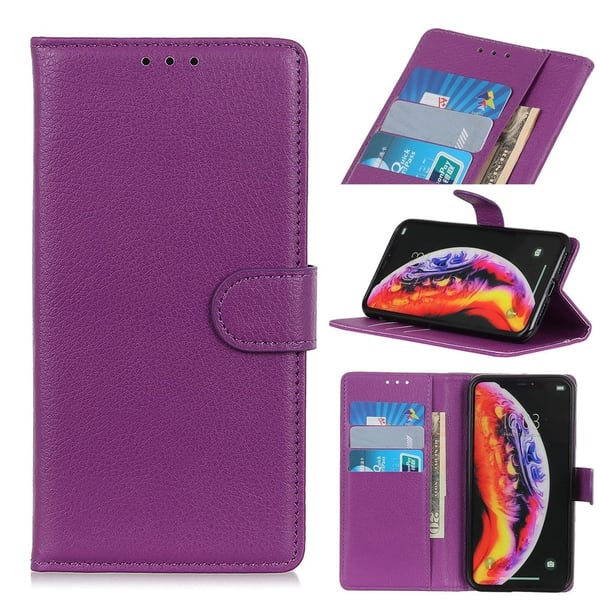 Classic Samsung Galaxy A40 flip etui - Lilla