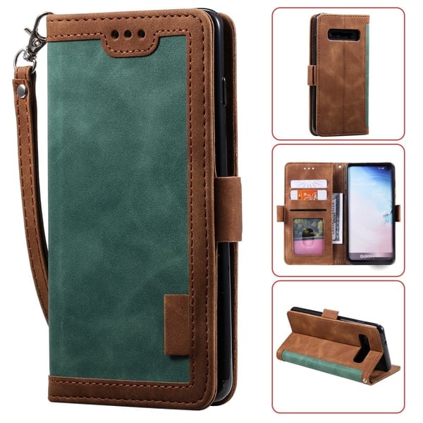 Surburbian Samsung Galaxy S10e flip-etui i lær - Grønn