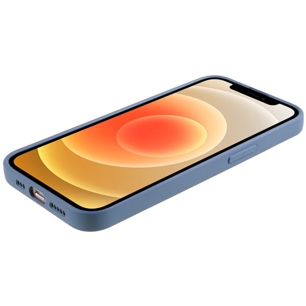 Mikrofiberfôret deksel i mykt gummi for iPhone 11 - Grå