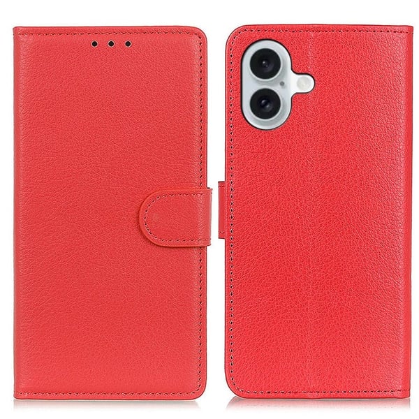 Classic iPhone 16 Plus flip etui - Rød