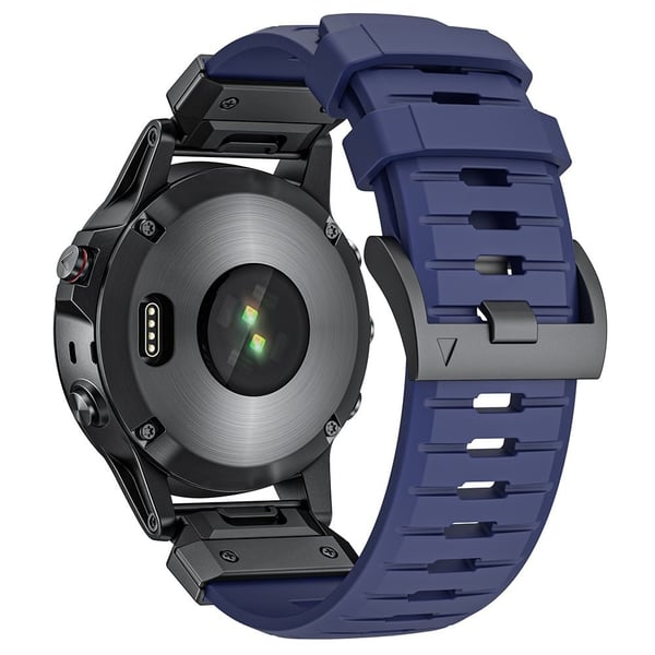 Garmin Fenix 3 / 5 / 5X / 6X / 7X Smart Watch Replacement Strap 26mm Universal Fluorubber Wrist Band - Blå