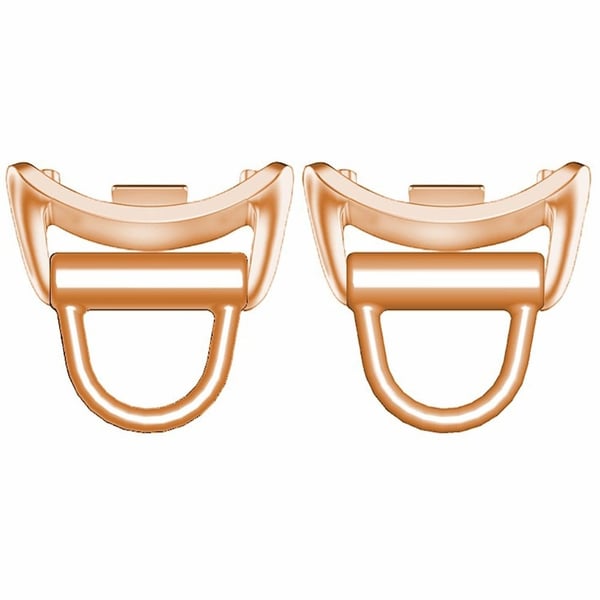 1 par Xiaomi Smart Band 8 Metallkontakt for klokkerem Metallkontakt DIY-armbånd med buet rørkontakt - Rose Gull 1 par Xiaomi Smart Band 8 Metallkontakt for klokkerem Metallkontakt DIY-armbånd med buet rørkontakt - Rose Gull