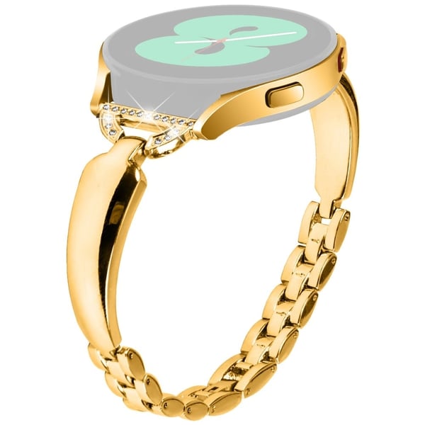 Armbånd Samsung Galaxy Watch FE 40 mm D-formet armbånd i legering med rhinestone dekor - Gull