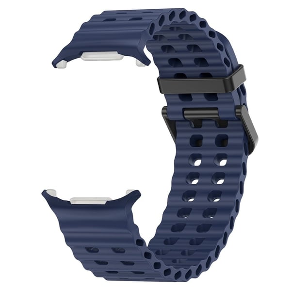 KALEBOL Samsung Galaxy Watch Ultra 47mm rannekorun korvaava silikoninen kellonhihna - Laivastonsininen