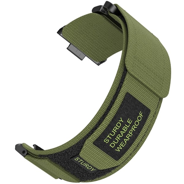 Huawei Watch Fit 3 Sportsarmbånd Magic Tape Nylonklokkearmbånd - Militærgrønn