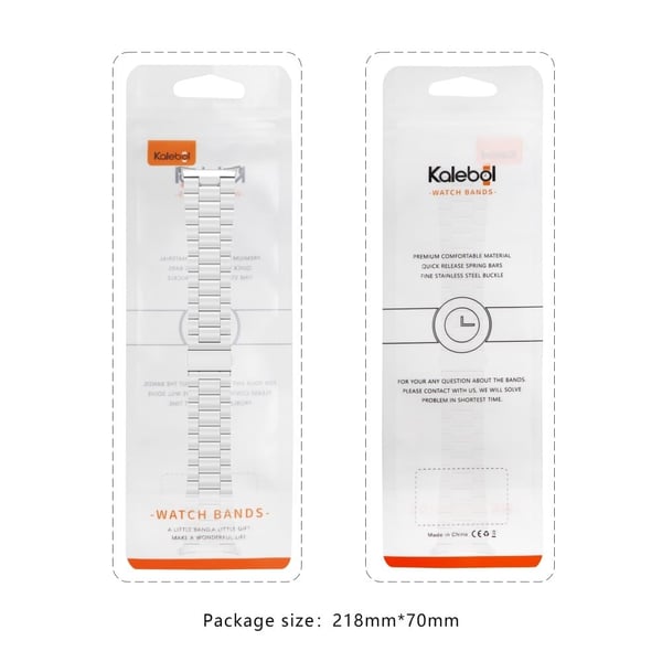 KALEBOL Samsung Galaxy Watch Ultra 47 mm metallklokkearmbånd med tre perler i stål - Svart