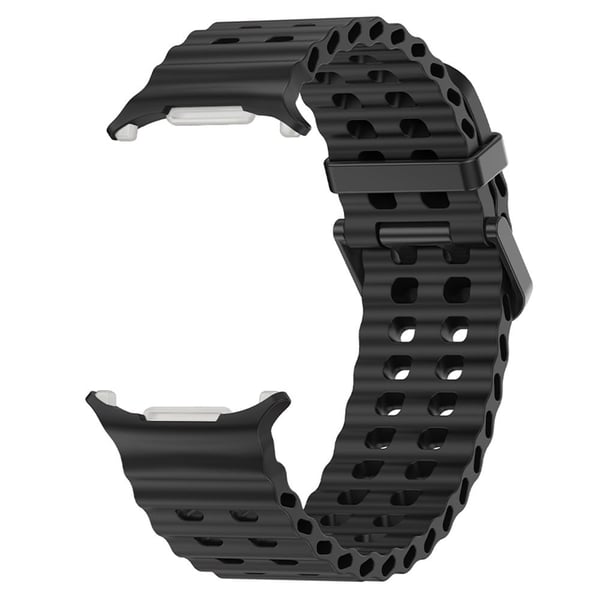 KALEBOL Samsung Galaxy Watch Ultra 47 mm erstatningsarmbånd i silikon - Svart