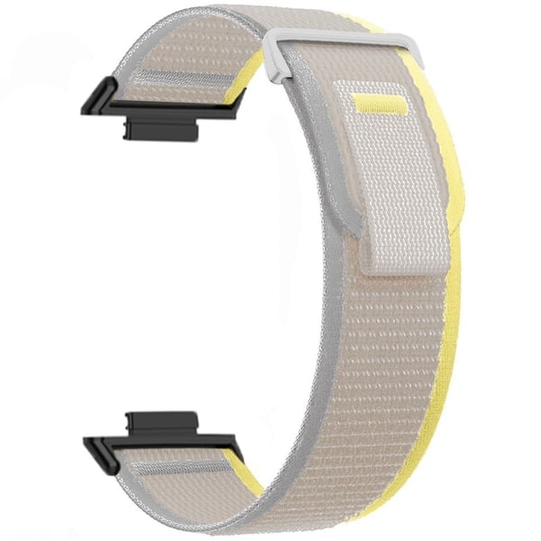 Huawei Watch Fit 3 Nylon-kellonauha Säädettävä silmukkakiinnityshihna - Beige Huawei Watch Fit 3 Nylon-kellonauha Säädettävä silmukkakiinnityshihna - Beige