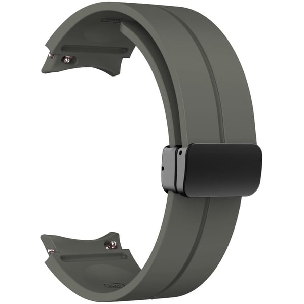 KALEBOL Samsung Galaxy Watch 20mm Silicone Watch Strap Magnetic Buckle - Space Grey