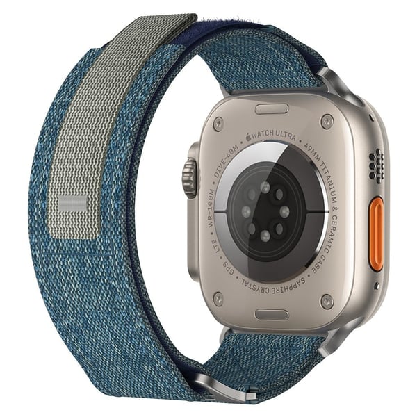 KALEBOL Apple Watch Series 41mm - 40mm - 38mm Nylon Watch Band Adjustable Strap - Baby Blue