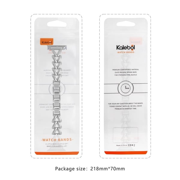 KALEBOL Apple Watch Series 41mm - 40mm - 38mm Armbånd i sinklegering V-formet - Stjernelys