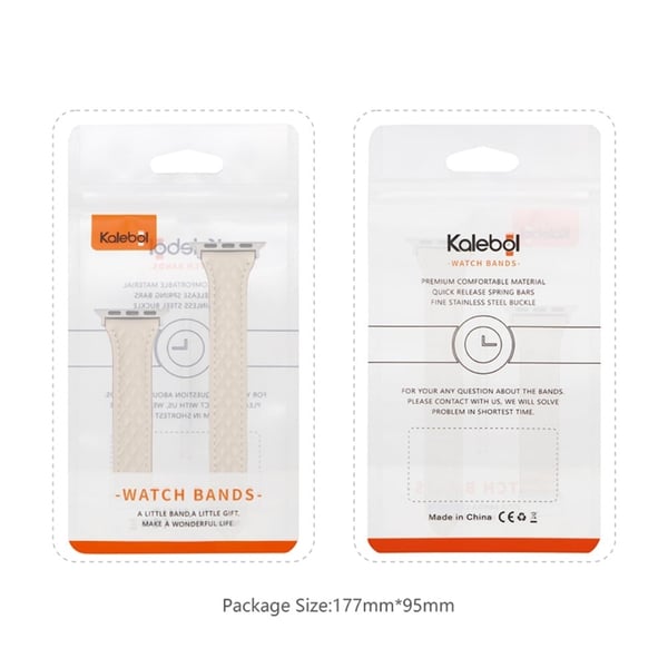 KALEBOL Apple Watch Series 49mm - 45mm - 44mm - 42mm Genuine Leather Watch Band - Brown