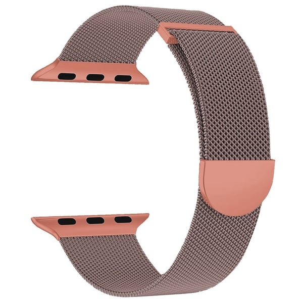 KALEBOL Apple Watch Series 49 mm - 45 mm - 44 mm - 42 mm Milanese metallarmband - Rosa / Orange KALEBOL Apple Watch Series 49 mm - 45 mm - 44 mm - 42 mm Milanese metallarmband - Rosa / Orange