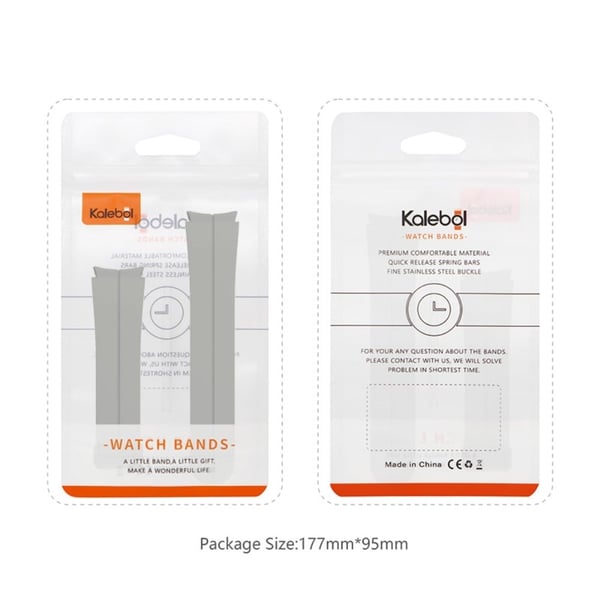 KALEBOL Samsung Galaxy Watch 20 mm silikonklokkerem med magnetisk spenne - Grå
