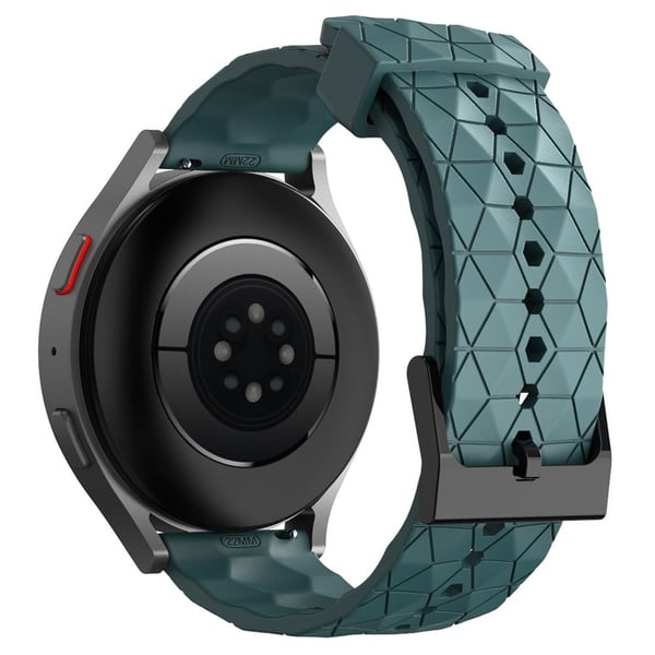 KALEBOL Huawei Watch 4 / 4 Pro / GT 4 46mm Watch Band 22mm Football Pattern Silicone Strap - Cyan KALEBOL Huawei Watch 4 / 4 Pro / GT 4 46mm Watch Band 22mm Football Pattern Silicone Strap - Cyan