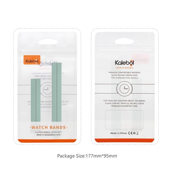 KALEBOL Garmin Lily 2 Watch Strap Magnetic Buckle Silicone Wrist Band - Light Grey+Black Buckle